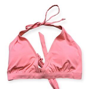 Peyton & Parker Women's Pink Tri-Halter Padded Swim Bikini Top XXL NWT